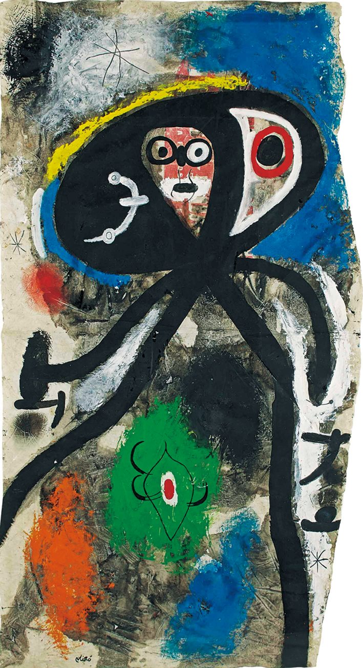  胡安·米罗 Joan Miró ——月光下的女人与鸟2